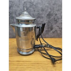Vtg Empire Metal Ware Aluminum Automatic Coffee Percolator No. 1832 **SEE PICS